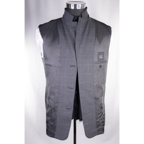 Pull Pal Zileri Mens 2 Piece Suit Wool Gray Check Jacket Size 42R Pants 34X28 - Picture 9 of 16